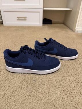 Nike Court Vision Low Top Sneakers - Mystic Navy Sz Men 7.5 / Wmns 9